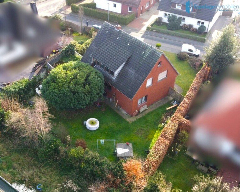 Drohnen Ansicht Cloppenburg Einfamilienhaus VERKAUFT: Inselviertel: Geeignet als Investor oder Eigenheim!
