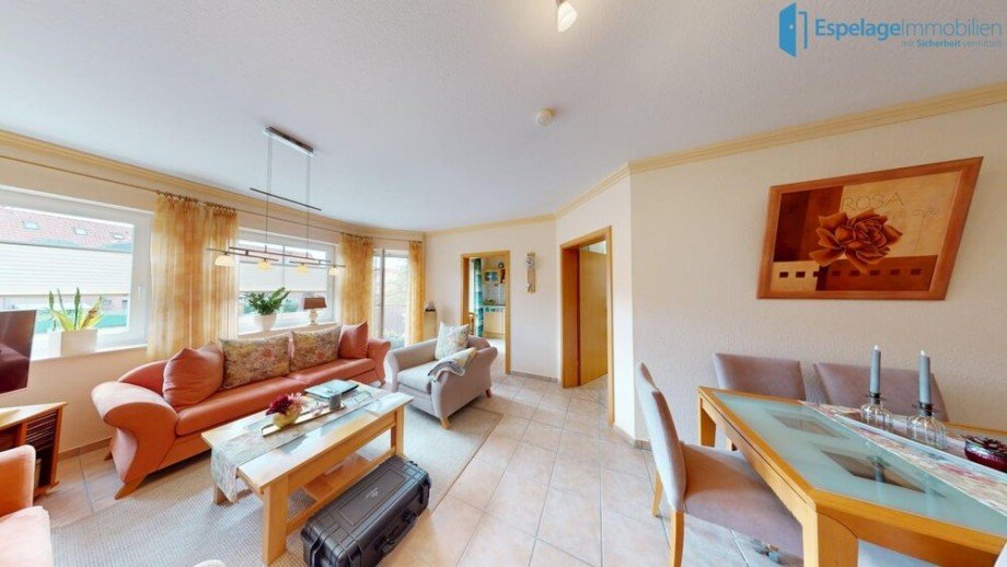 Bild 2 Wohnzimmer Etagenwohnung Cloppenburg