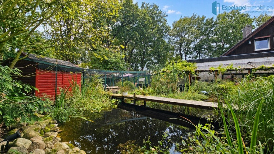 Teichanlage Einfamilienhaus Ree�um